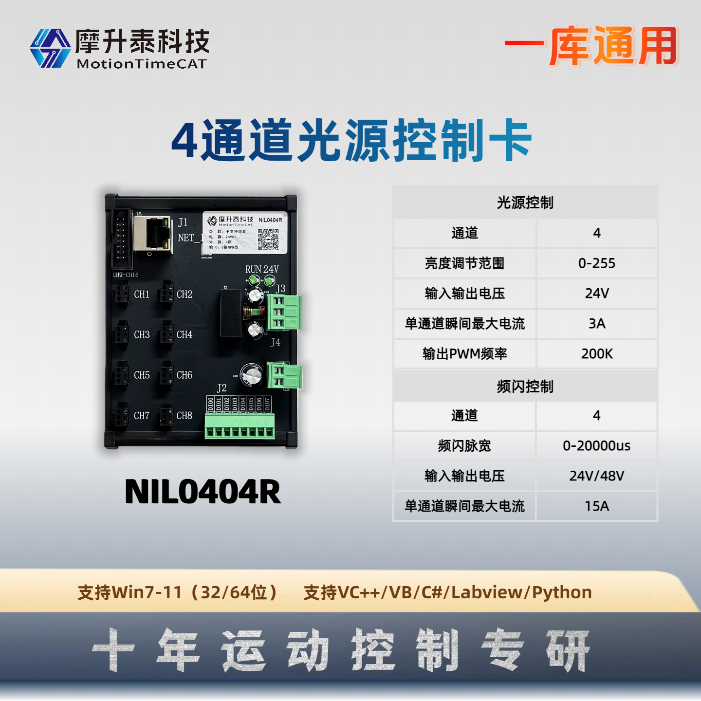4通道网络光源控制卡-NIL0404R